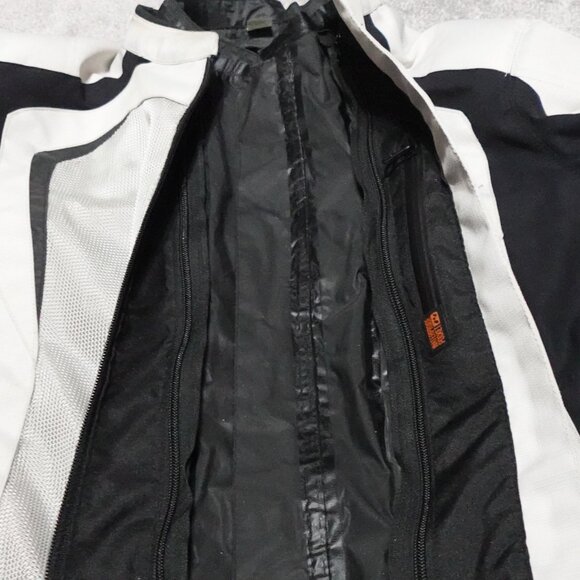 Reax Motorcycle Jacket Women's 3XL White Black Mesh Full Zip Long Sleeve Lined - Picture 5 of 12